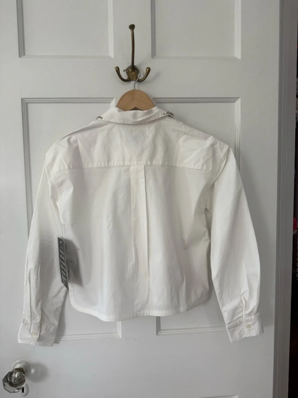 Tuckernuck White Button-Down with Jeweled Collar - Picture 9 of 9